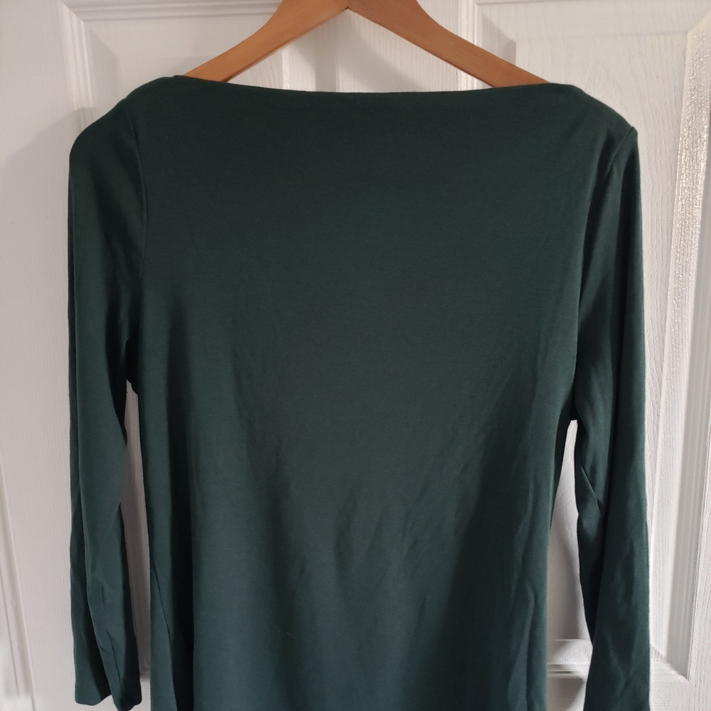 Boat Neck Long Sleeve Top